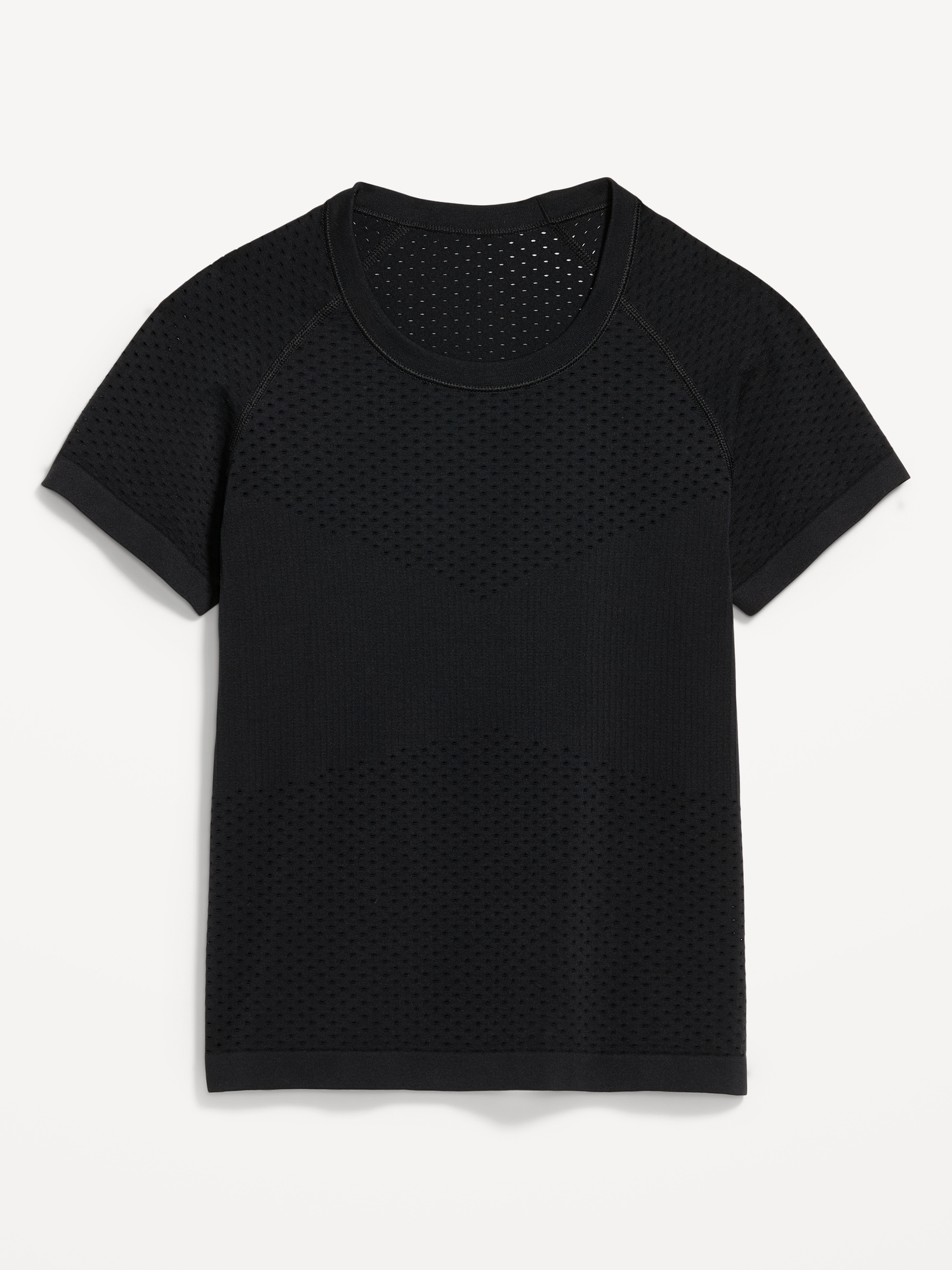 Seamless Textured Cropped T-Shirt