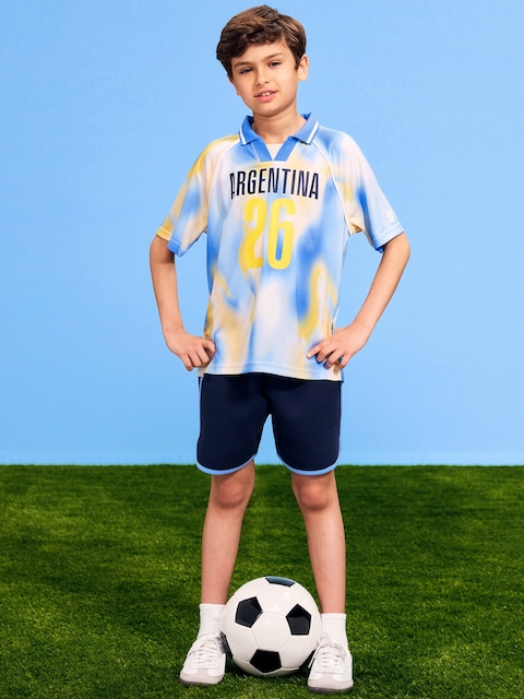 FIFA World Cup 26™ Argentina Lifestyle Collared Jersey T-Shirt for Kids - Argentina Tie