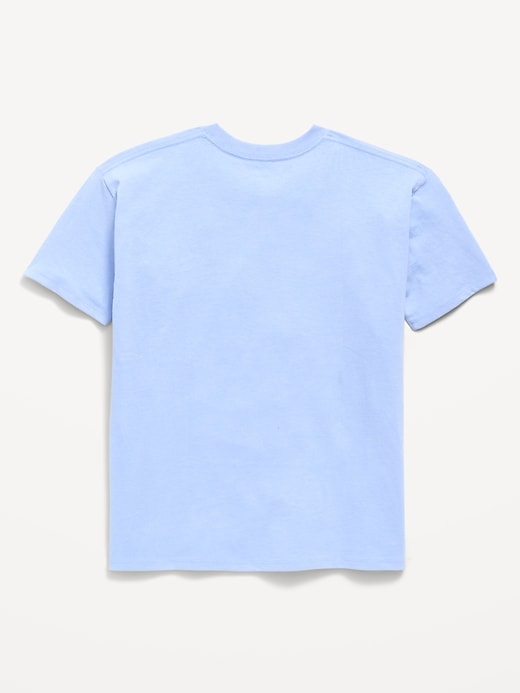 Image number 2 showing, Oversized Short-Sleeve Graphic Tunic T-Shirt for Girls