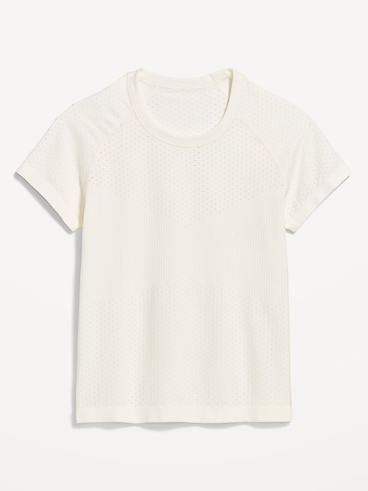 Image number 7 showing, Seamless Textured Cropped T-Shirt