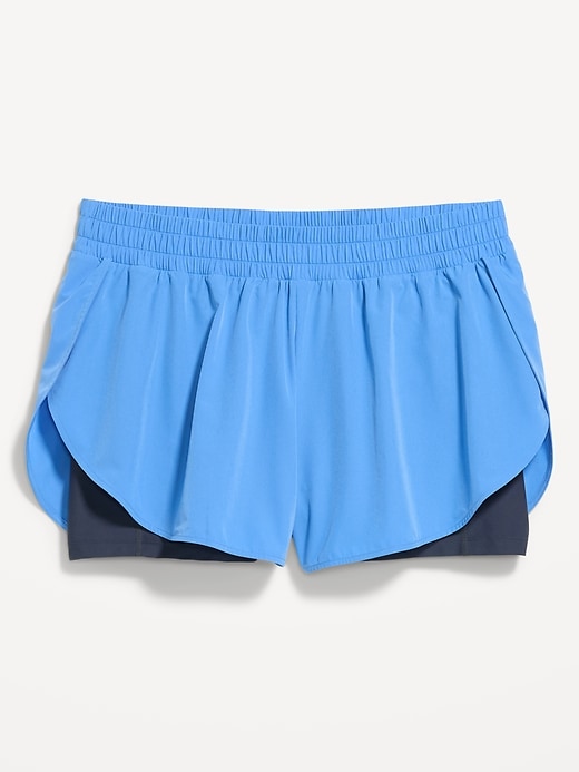 Image number 4 showing, High-Waisted StretchTech 2-In-1 Run Shorts