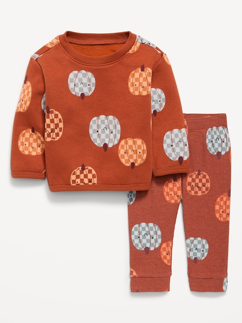 Printed Sweatshirt and Sweatpants Set for Baby