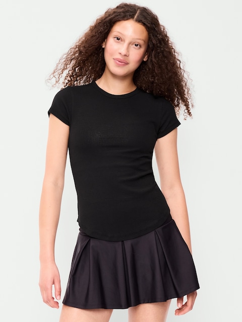 CloudLite Crew-Neck Ribbed T-Shirt