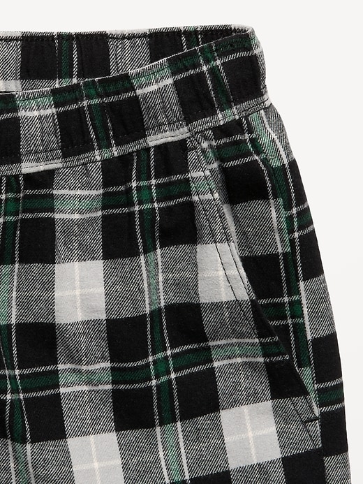 Image number 5 showing, Pull-On Baggy Plaid Flannel Pants for Boys