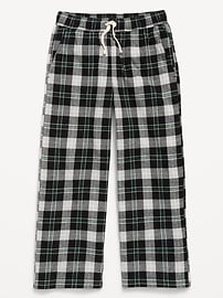 Image number 4 showing, Pull-On Baggy Plaid Flannel Pants for Boys