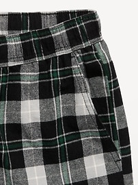 Image number 5 showing, Pull-On Baggy Plaid Flannel Pants for Boys