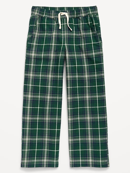 Image number 4 showing, Pull-On Baggy Plaid Flannel Pants for Boys
