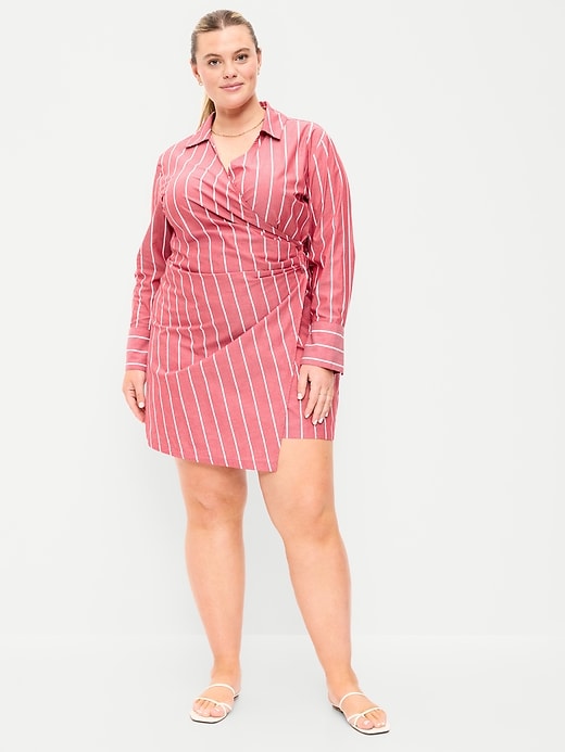 Image number 9 showing, Wrap Mini Shirt Dress