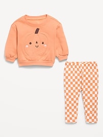 Image number 2 showing, Graphic Sweatshirt and Leggings Set for Baby