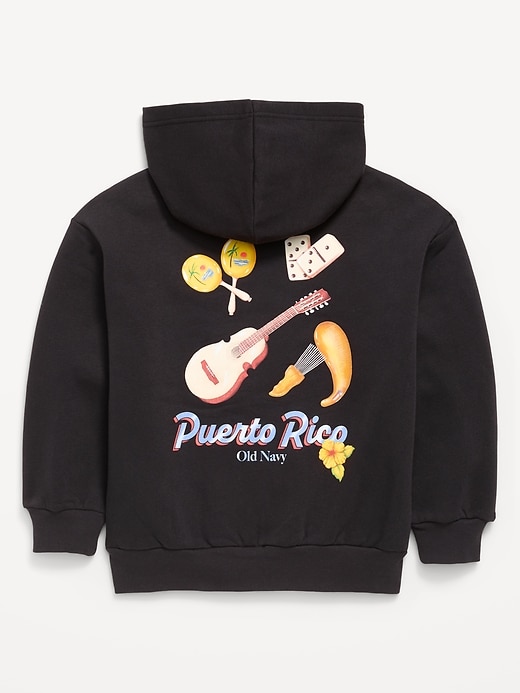 Favorite Fleece Oversized Logo Graphic Pullover Hoodie for Boys