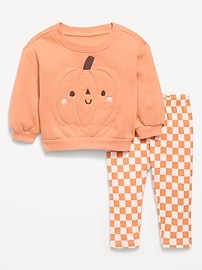 Image number 1 showing, Graphic Sweatshirt and Leggings Set for Baby