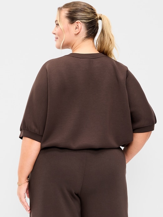Image number 8 showing, Bounce Fleece Dolman-Sleeve Top