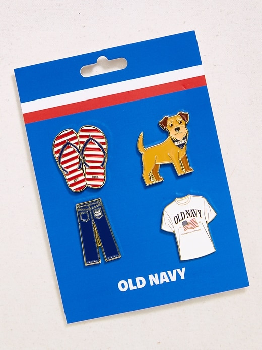 Image number 1 showing, Old Navy Americana Enamel Pin Set