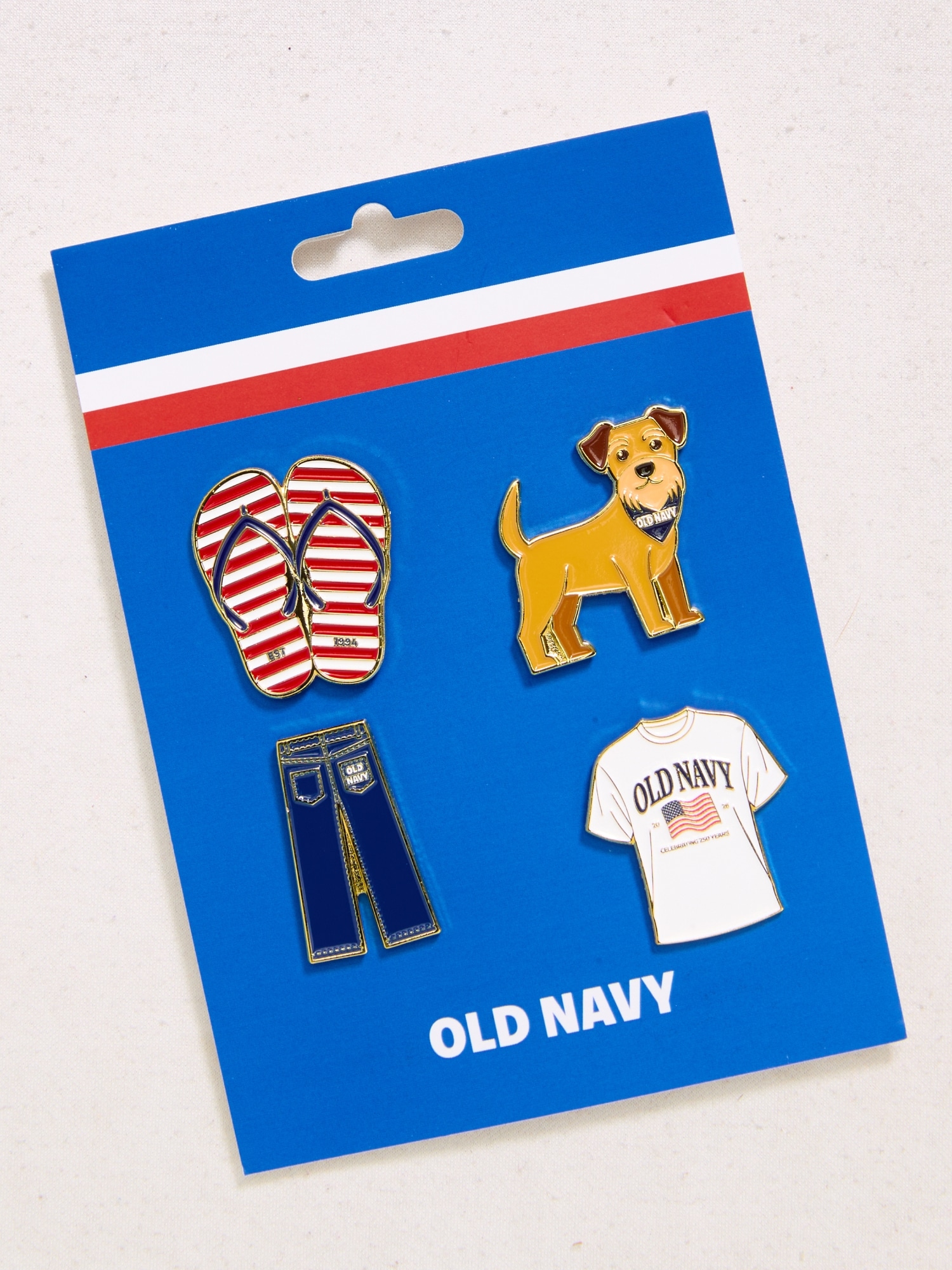 Old Navy Americana Enamel Pin Set
