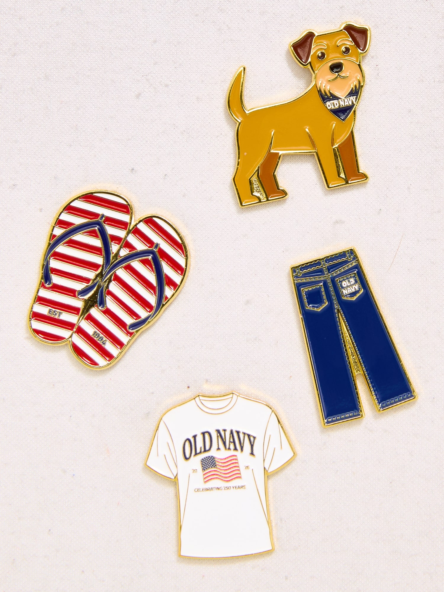 Old Navy Americana Enamel Pin Set