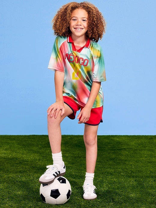 Image number 1 showing, FIFA World Cup 26™ Mexico Lifestyle Collared Jersey T-Shirt for Kids