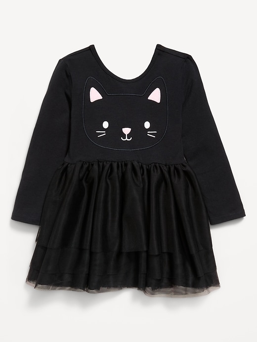 Image number 1 showing, Long-Sleeve Halloween Tutu Dress for Toddler Girls