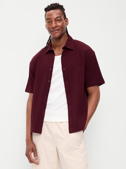 Loose Fit Textured Shirt