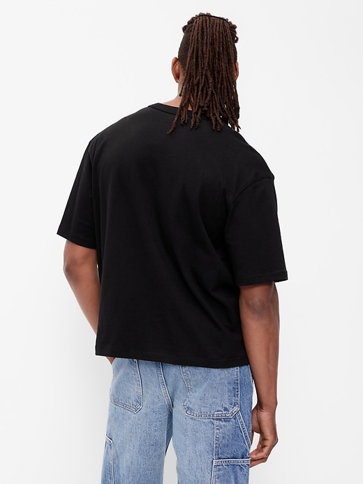 Image number 2 showing, Garment-Dyed Heavyweight Cropped T-Shirt