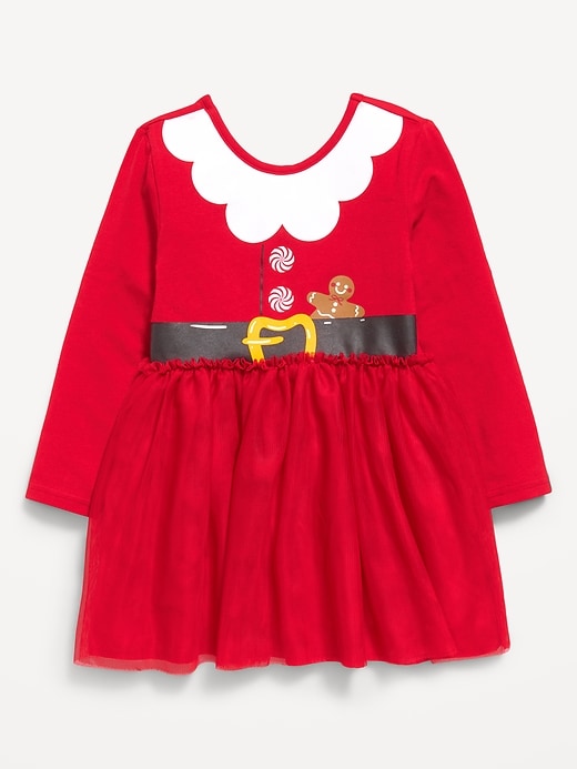 Image number 2 showing, Long-Sleeve Holiday Tutu Dress for Toddler Girls