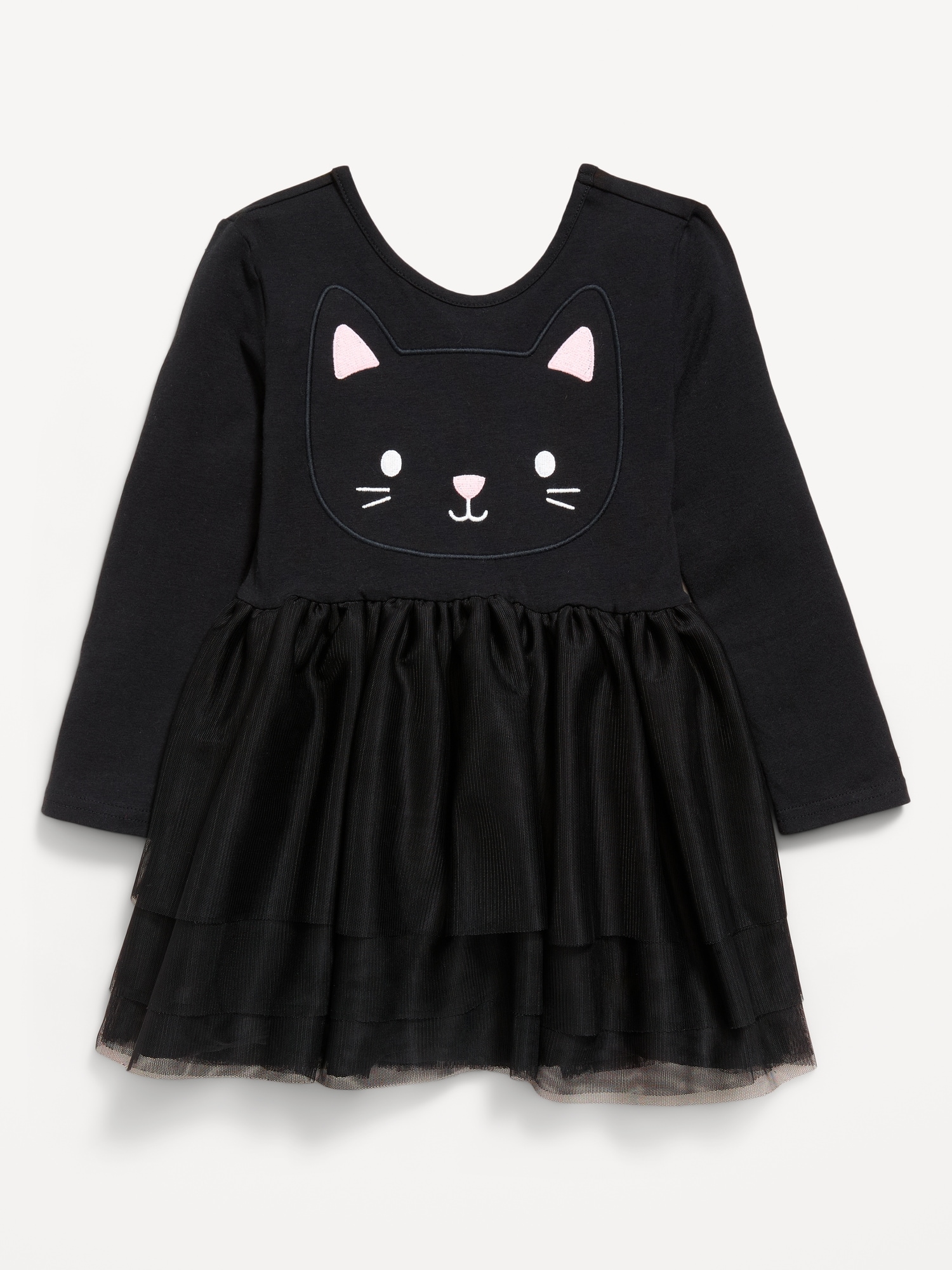 Long-Sleeve Halloween Tutu Dress for Toddler Girls