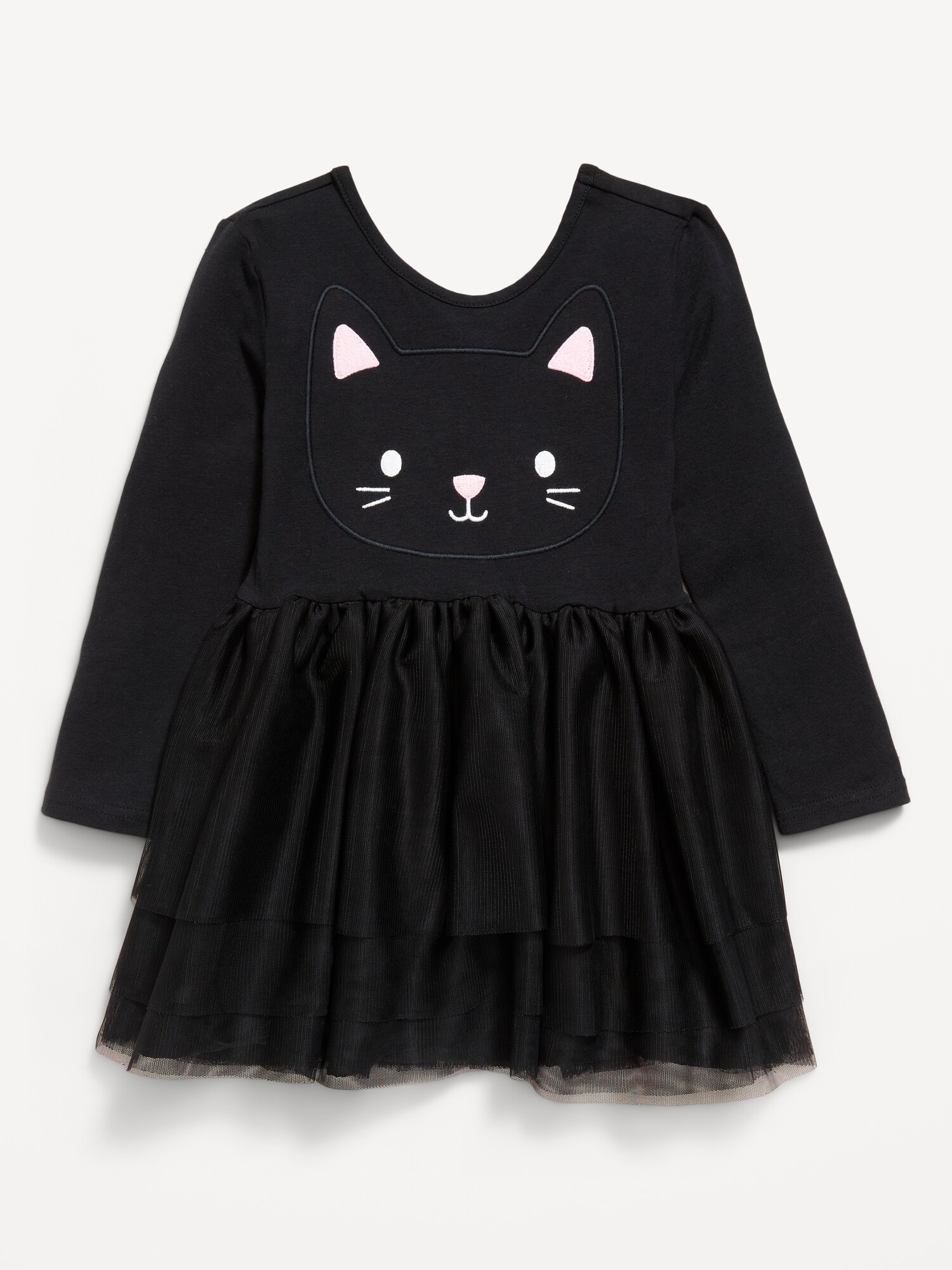 Платье Old Navy Long-Sleeve Halloween Tutu Dress для девочек-малышей, цвет: Чёрный — фото 2