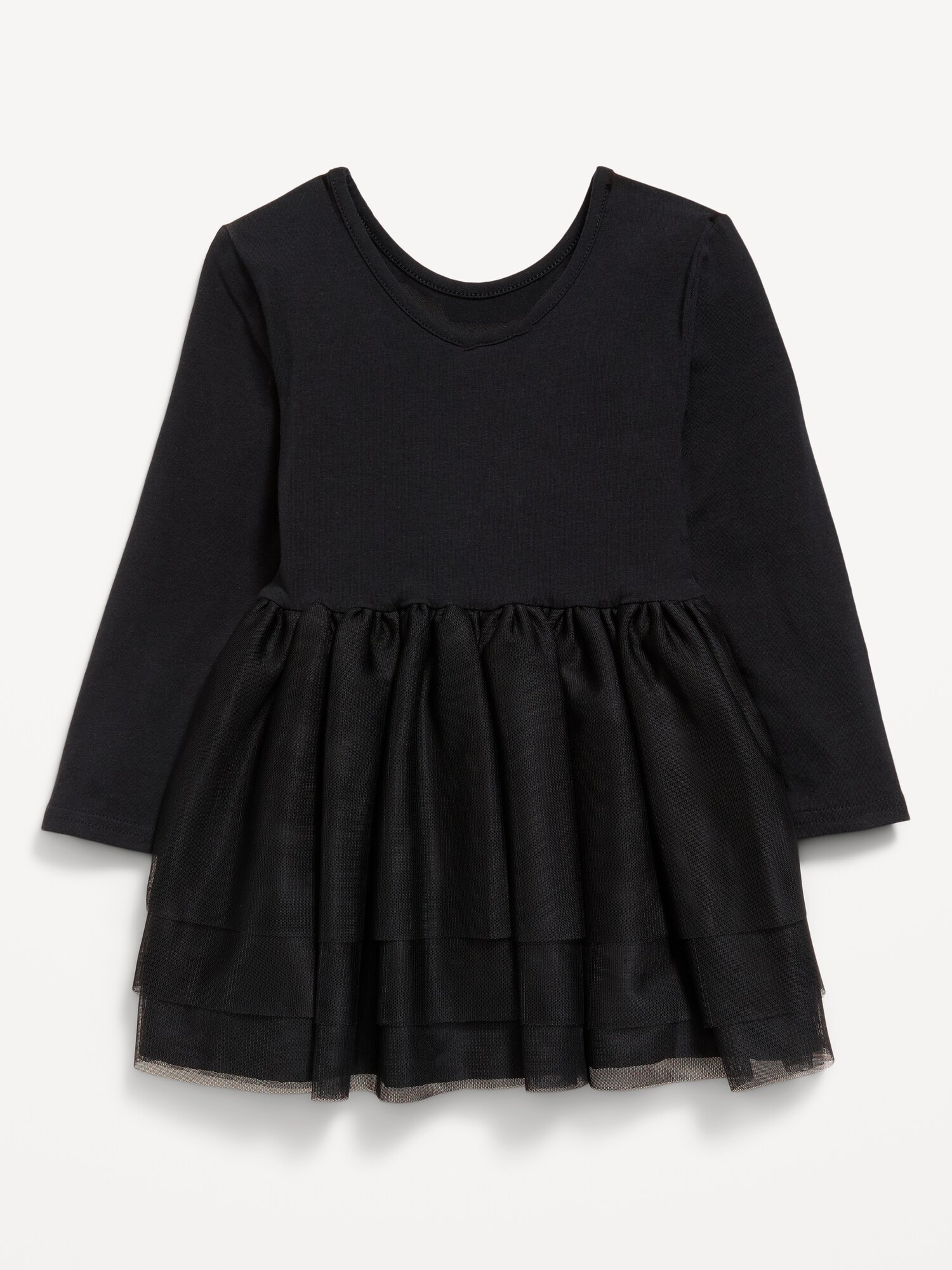 Платье Old Navy Long-Sleeve Halloween Tutu Dress для девочек-малышей, цвет: Чёрный — фото 3