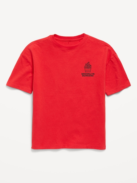 Oversized Short-Sleeve Graphic T-Shirt for Boys