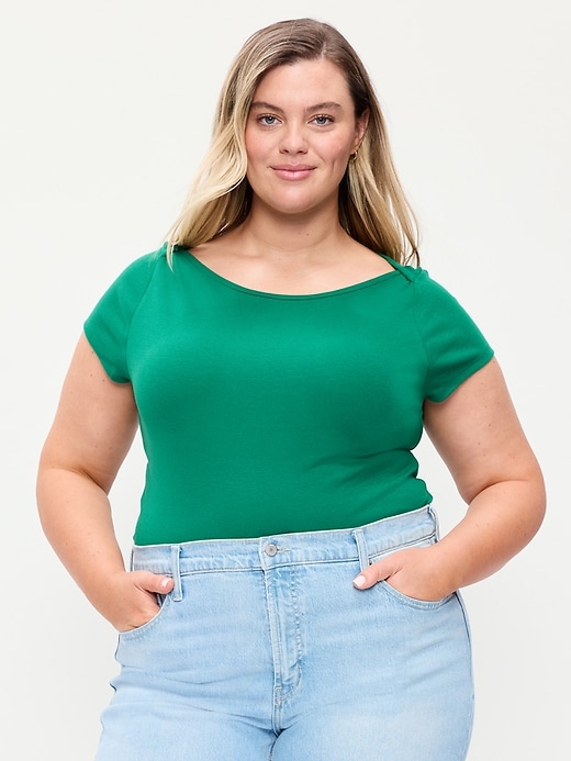 Image number 6 showing, Snug Boatneck T-Shirt