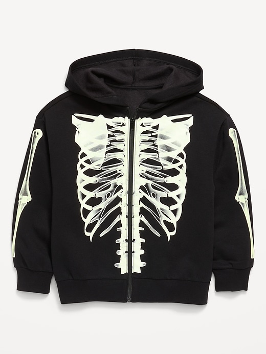 Image number 1 showing, Oversized Graphic Zip Hoodie for Boys