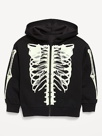 Image number 1 showing, Oversized Graphic Zip Hoodie for Boys