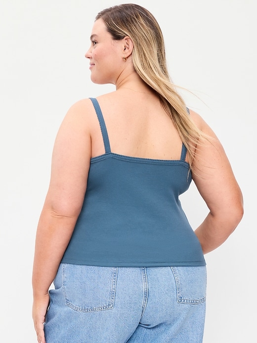 Image number 8 showing, Button-Front Cami Tank Top