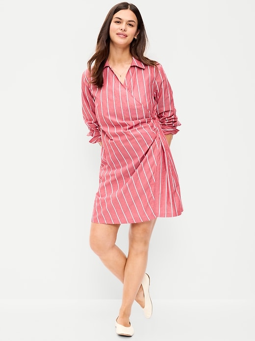 Image number 7 showing, Wrap Mini Shirt Dress