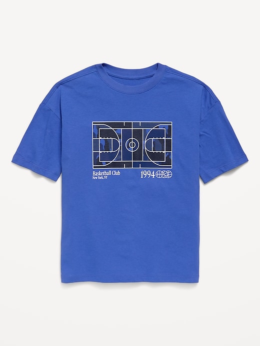Image number 1 showing, Oversized Short-Sleeve Graphic T-Shirt for Boys