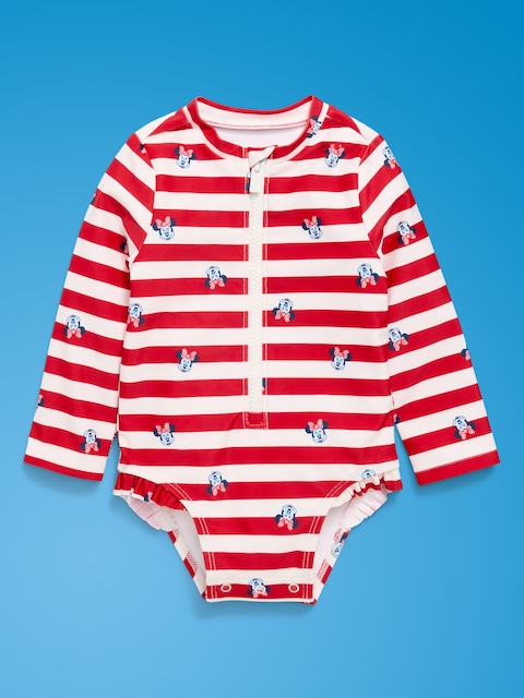 Old Navy x Disney Minnie Mouse Rashguard Swim One-Piece for Baby