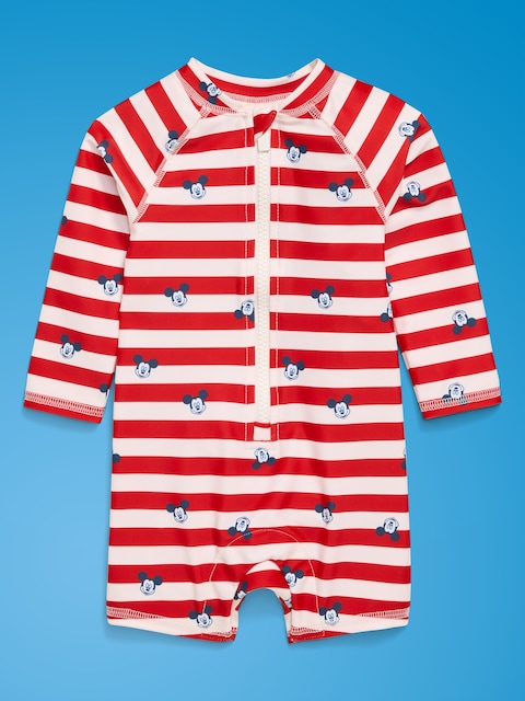 Old Navy x Disney Mickey Mouse Swim Rashguard Bodysuit for Baby