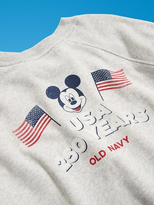 Image number 9 showing, Old Navy x Disney Mickey Mouse Oversized Graphic Raglan Sweatshirt for Women