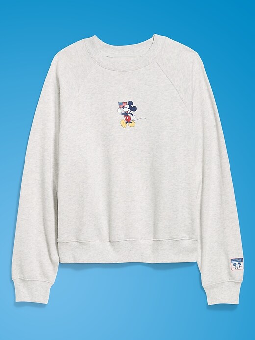 Image number 4 showing, Old Navy x Disney Mickey Mouse Oversized Graphic Raglan Sweatshirt for Women