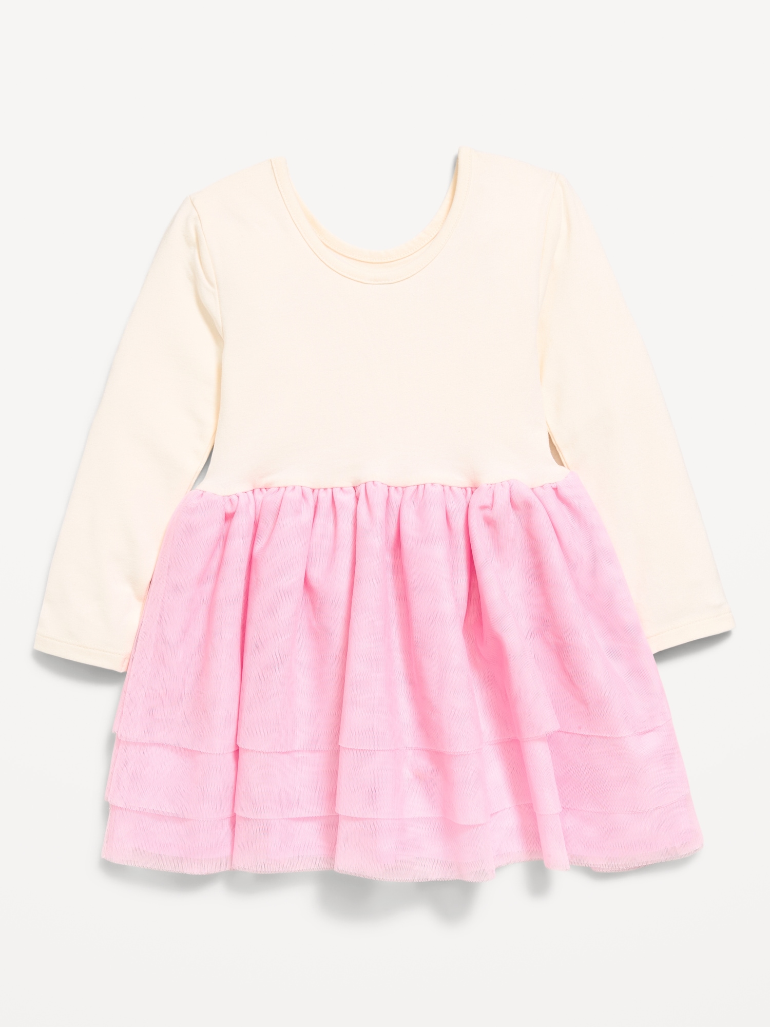 Long-Sleeve Graphic Tutu Dress for Toddler Girls