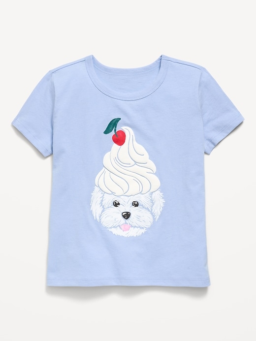 Image number 1 showing, Short-Sleeve Graphic T-Shirt for Girls