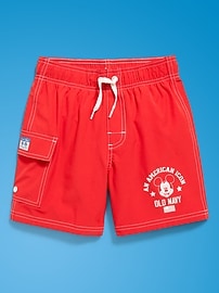 Image number 2 showing, Old Navy x Disney Mickey Mouse Cargo Swim Trunks for Boys
