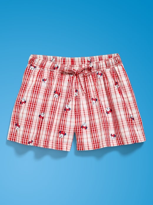 Image number 4 showing, Old Navy x Disney Minnie Mouse High-Waisted Plaid Shorts for Girls