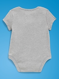 Image number 3 showing, Old Navy x Disney Mickey Mouse Short-Sleeve Unisex Graphic Bodysuit for Baby