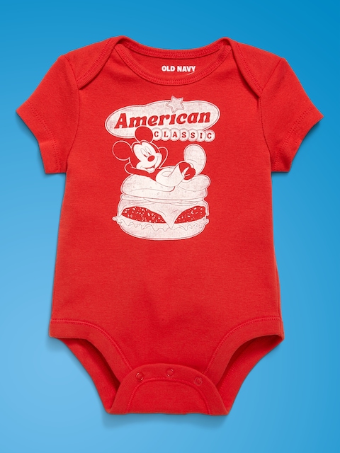 Old Navy x Disney Mickey Mouse Short-Sleeve Unisex Graphic Bodysuit for Baby