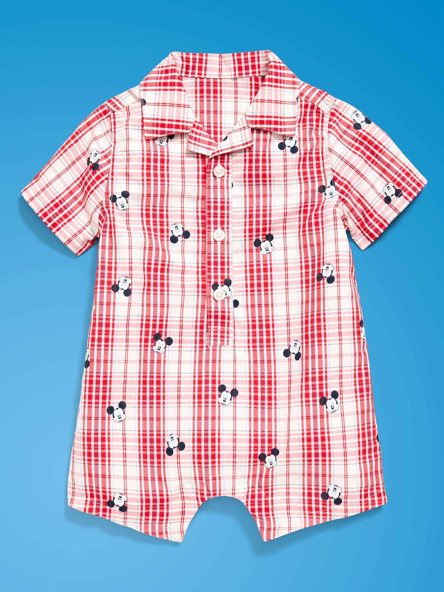 Old Navy x Disney Mickey Mouse Collared One-Piece Romper for Baby