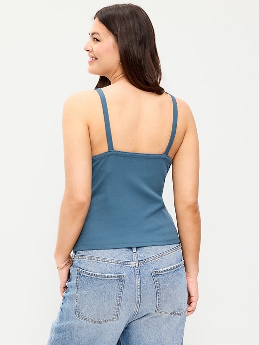 Image number 6 showing, Button-Front Cami Tank Top