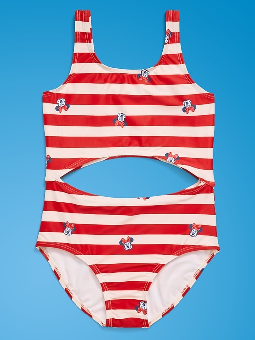 Image number 2 showing, Old Navy x Disney Minnie Mouse Cutout One-Piece Swimsuit for Girls