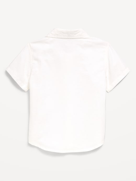Image number 3 showing, Short-Sleeve Oxford Shirt for Toddler Boys