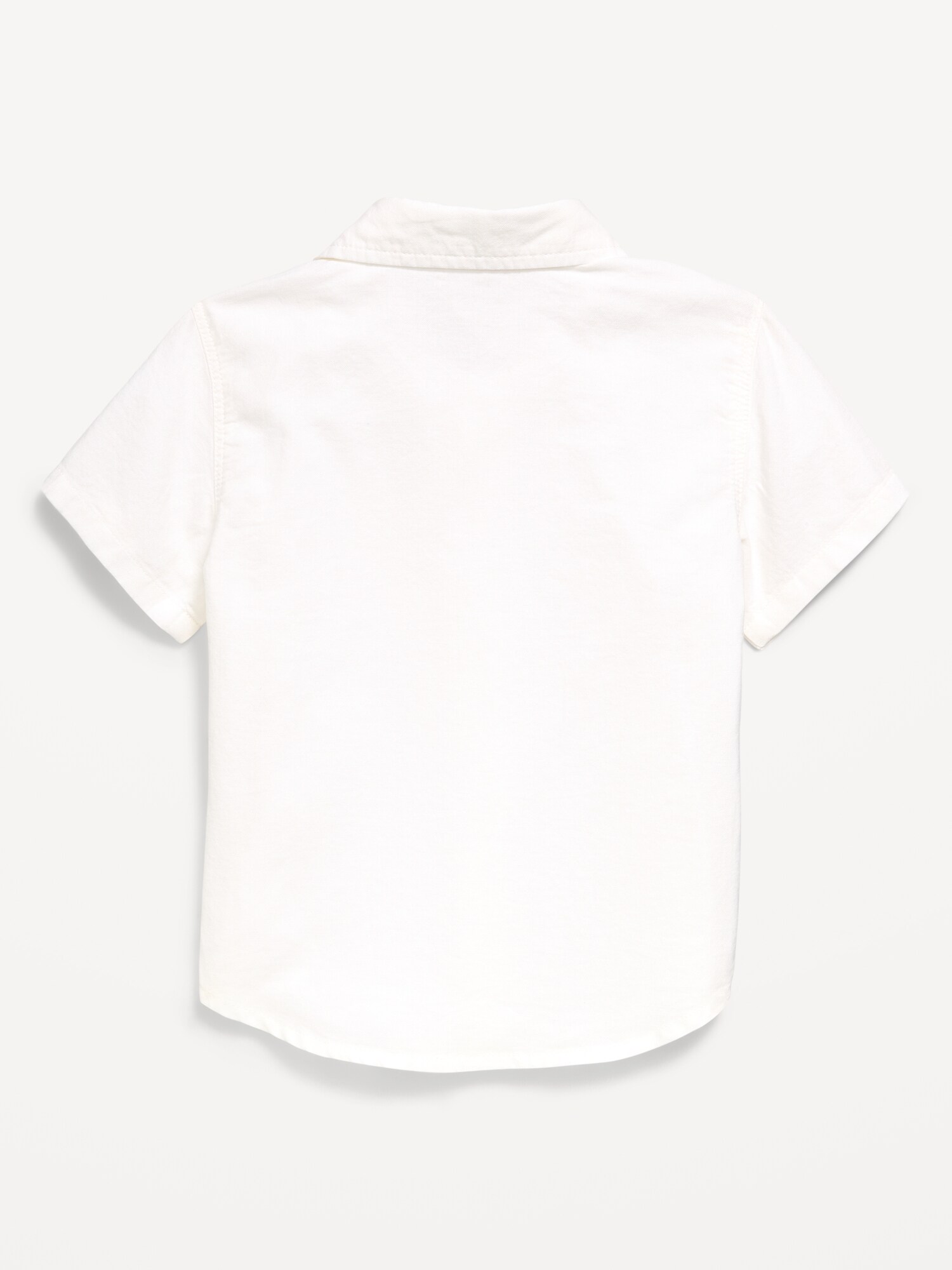 Детская рубашка Old Navy Oxford с коротким рукавом для мальчиков-малышей, цвет: Calla Lilies — фото 3