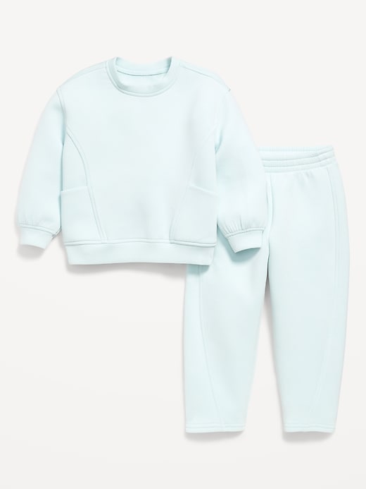 Image number 2 showing, Bounce Fleece Crew-Neck and Sweatpants Set for Toddler Girls